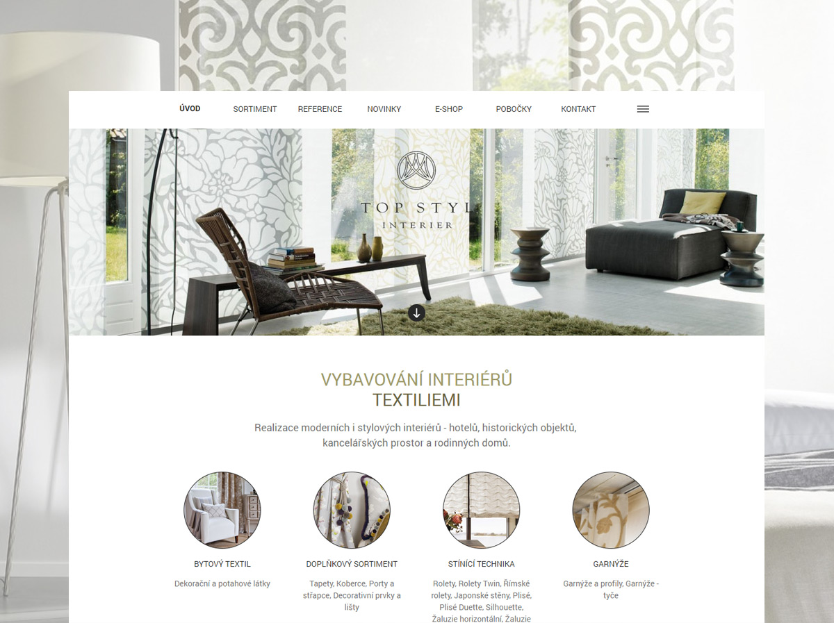Webové stránky pro top styl interier s.r.o. Vyškov