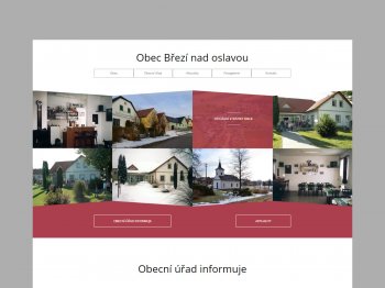 Tvorba webových stránek obce Březí nad Oslavou